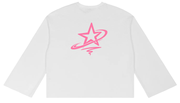Starranium Girl Hood Solis Waffle Raw Edge T-Shirt