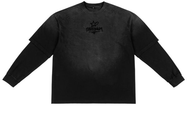 Starranium Sunfade Hand-Frayed Faux Two-Piece T-Shirt