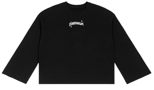 Starranium Letters Waffle Raw Edge T-Shirt
