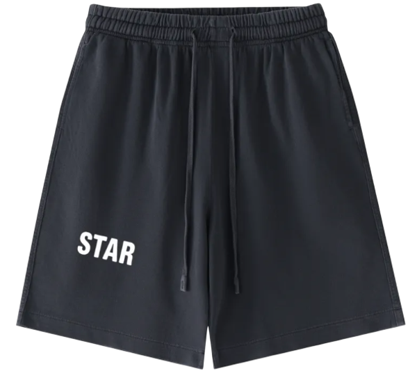Wash Cotton Star Shorts