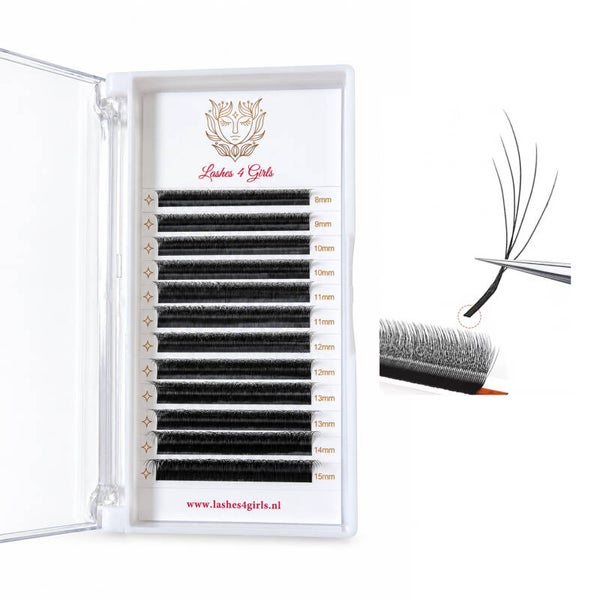 NEW Premade 5D black lashes C/D 0.07