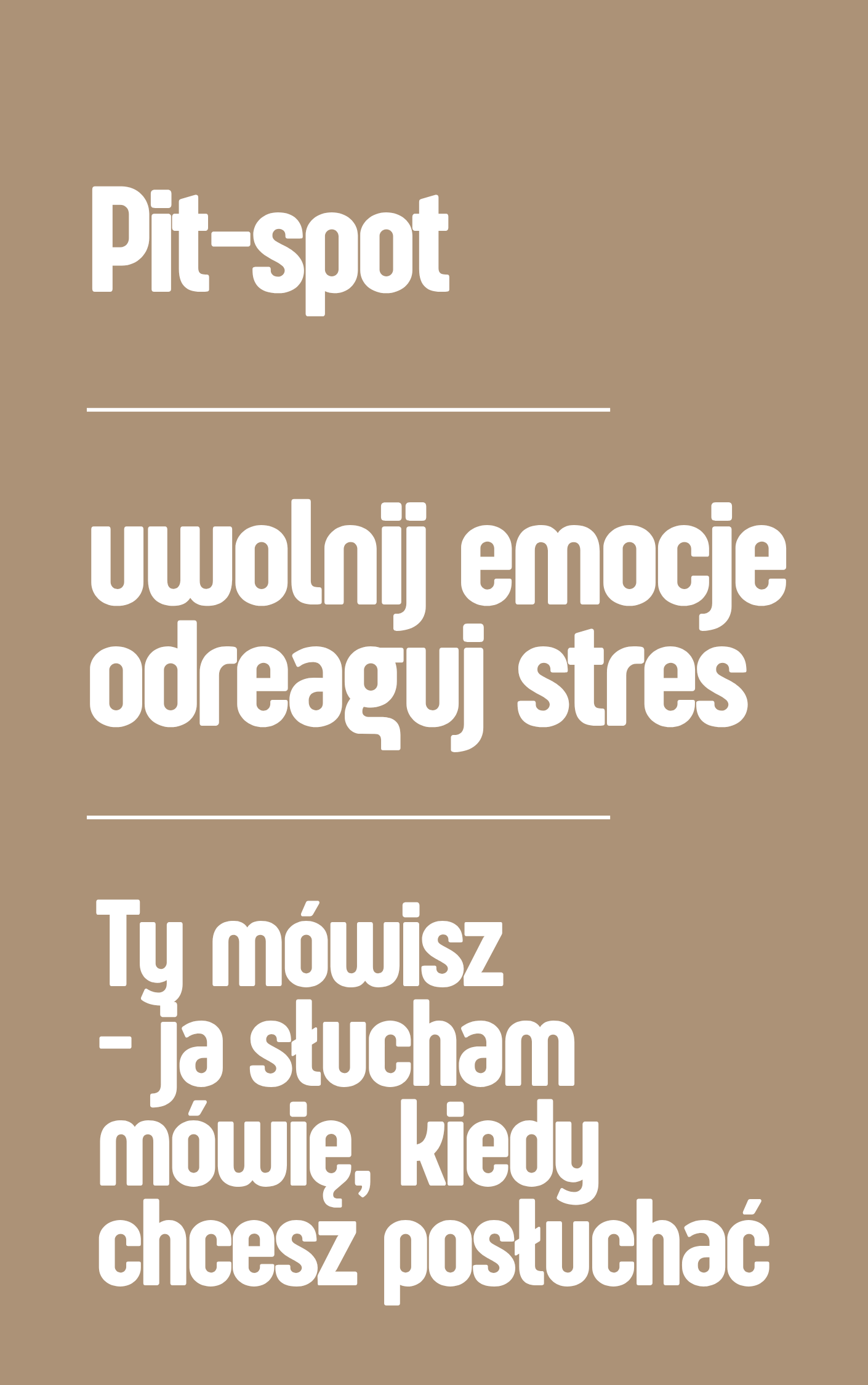 Pit-stop | uwolnij emocje | odreaguj stres