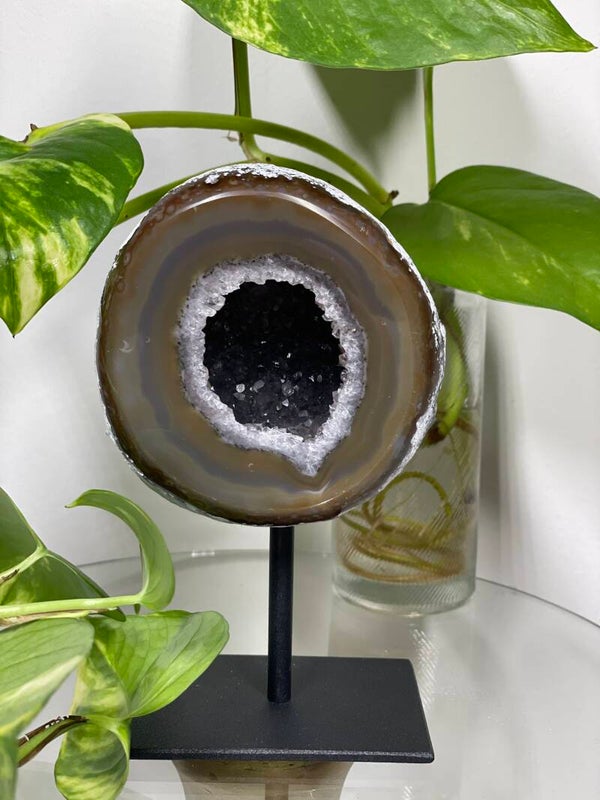Druzy Agaat op standaard