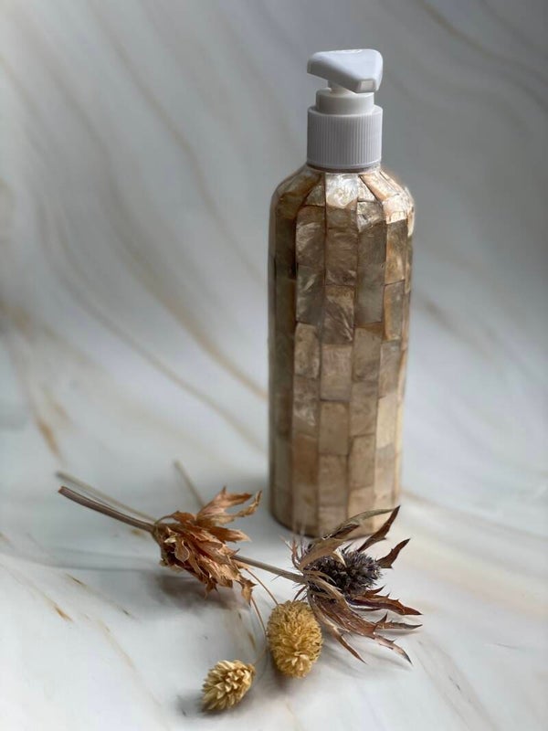 Zeeppomp Capiz schelpen goud