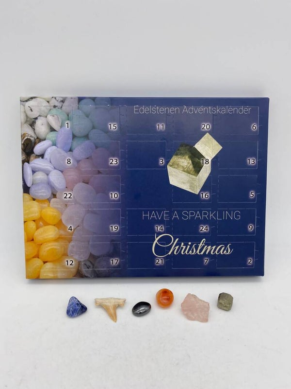 Mineralen stenen Advent kalender A5 formaat