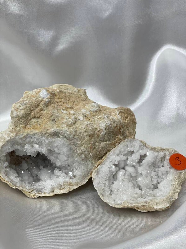 Bergkristal Geode paartje