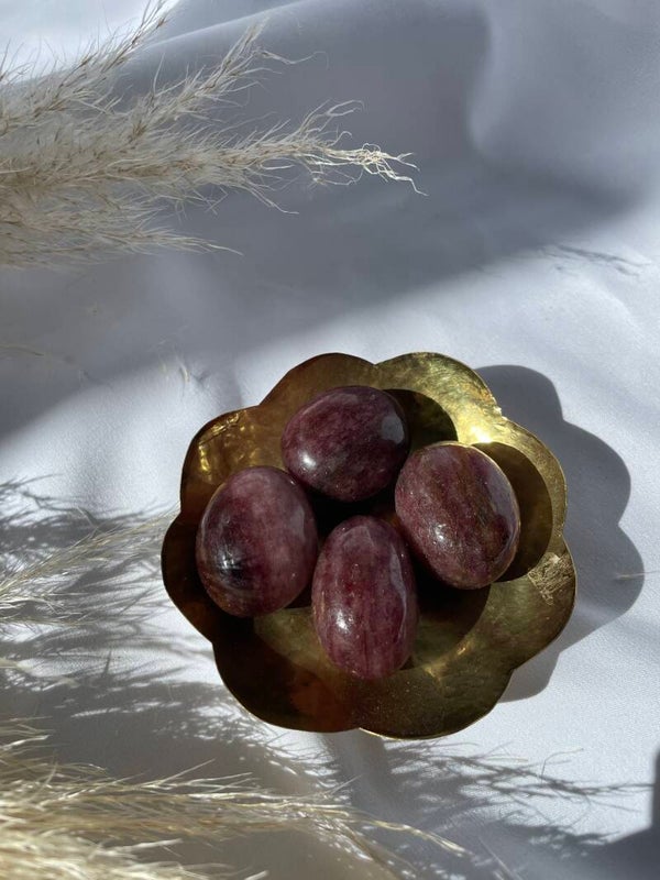 Aardbeien kwarts trommelsteen