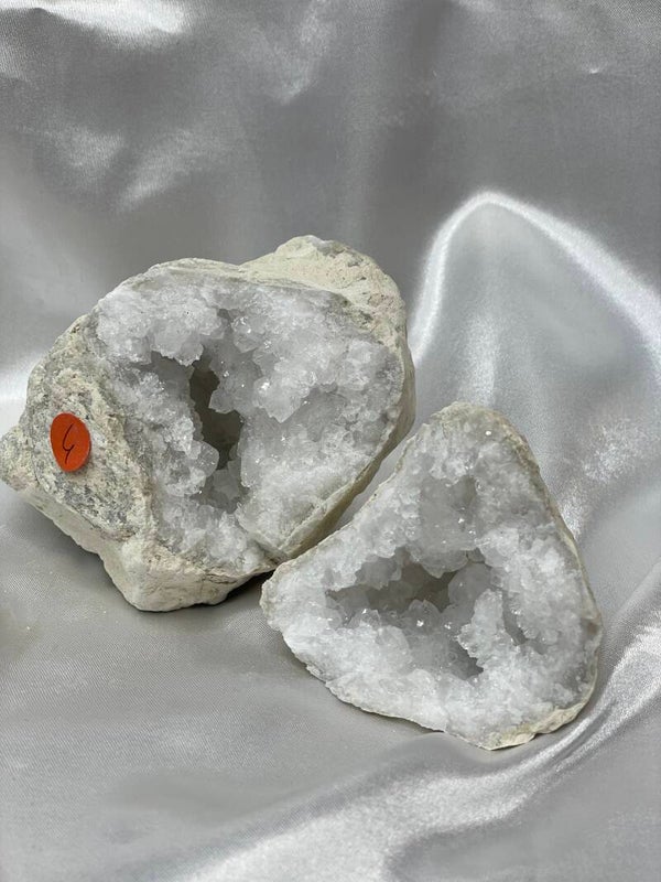 Bergkristal Geode paartje