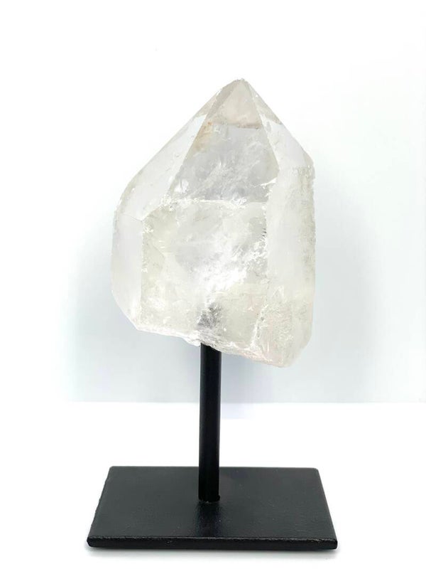 Bergkristal punt op standaard a 14cm