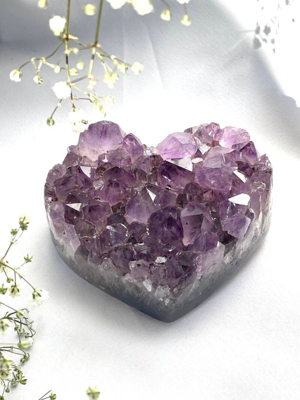 Ametist hart L 6.5cm x 8.5cm