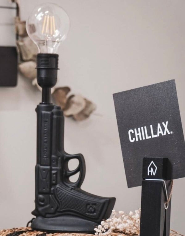 Pistool lamp zwart