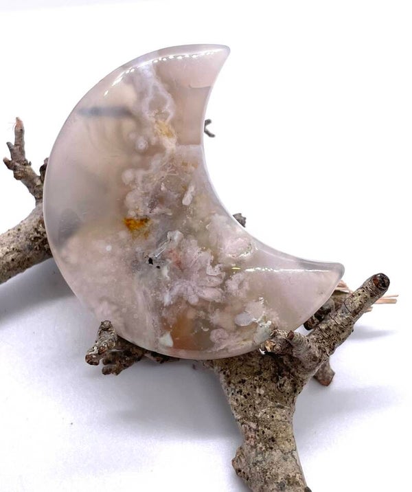 Flower Agaat maan nr 3 5.5cm