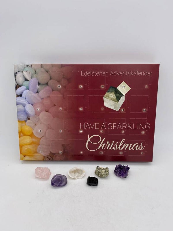 Mineralen stenen Advent kalender A4 formaat