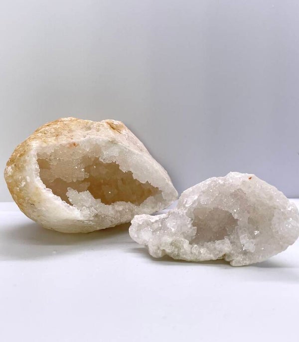 Bergkristal Geode paartje