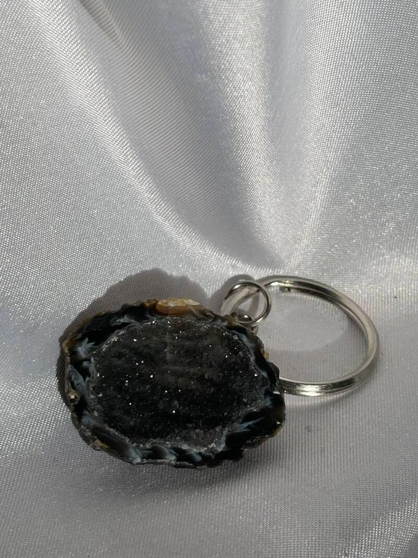 Geode sleutel hanger klein
