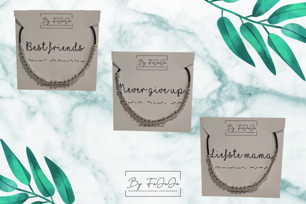 Morse code armbandje