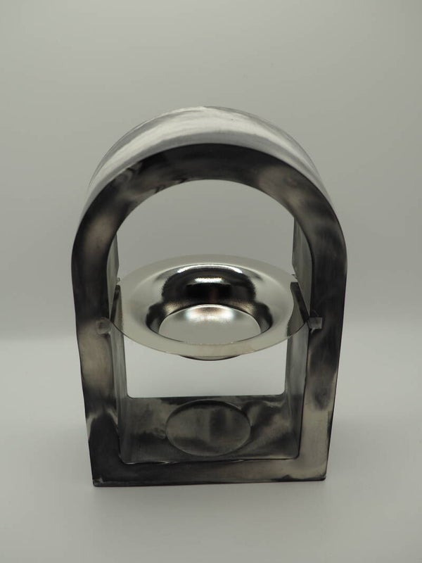 Duftöl Kerzenhalter Franka schwarzweiß