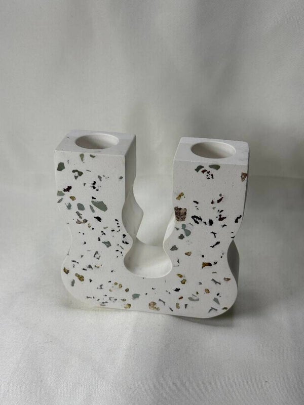 Kerzenhalter Steinmuster