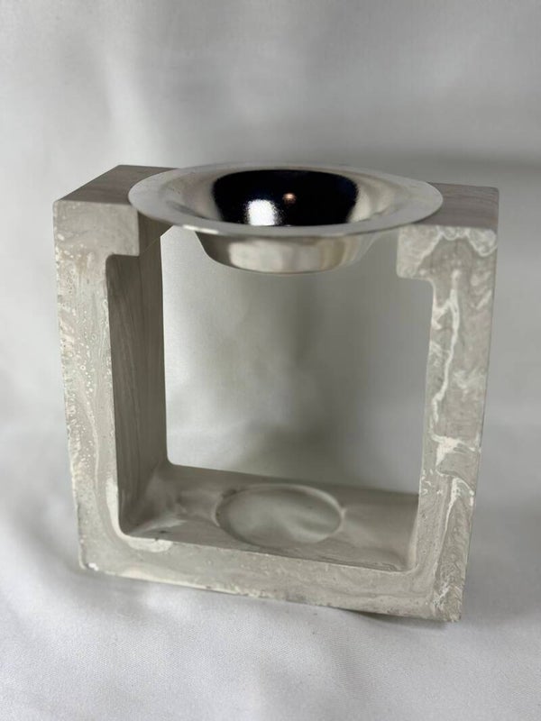 Teelichthalter mit Schale für Waxmelts/Duftöl