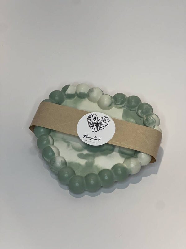 Untersetzer/Teller Ivy grünweiß