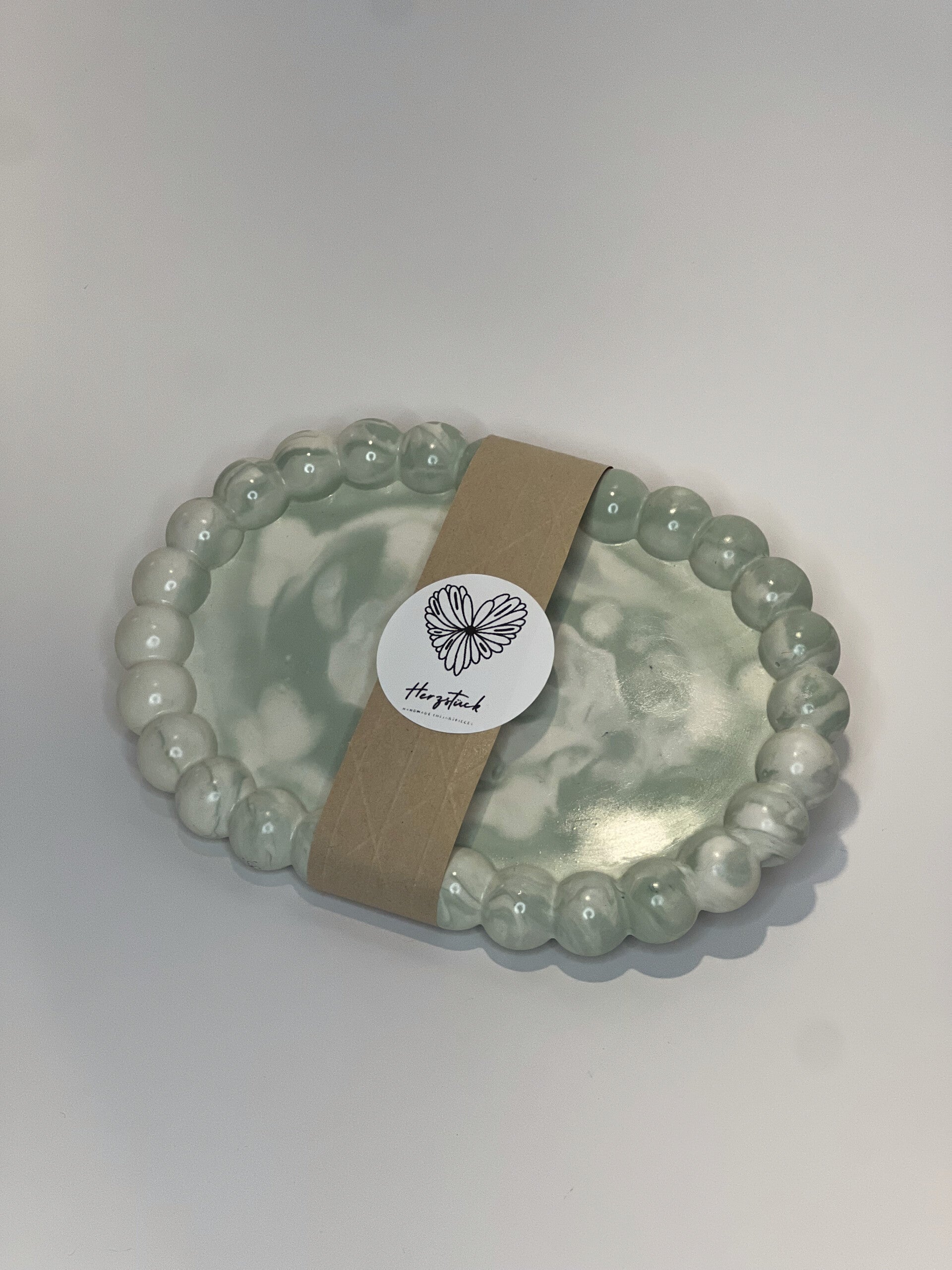 Untersetzer/Teller Omara weißgrün