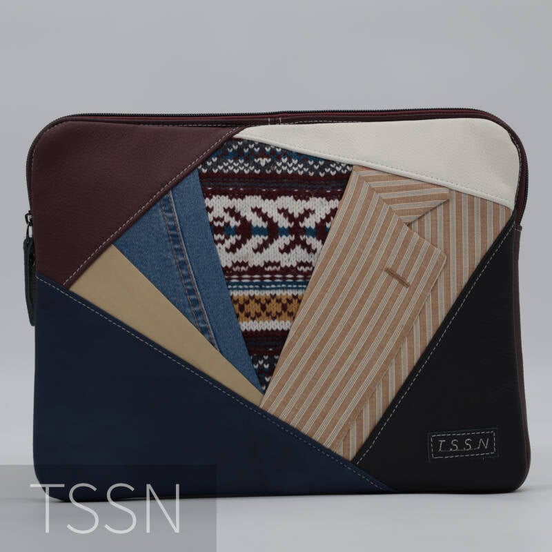 Herinnerings iPad hoes model iPad gemaakt van kledingstukken van een overleden dierbare.