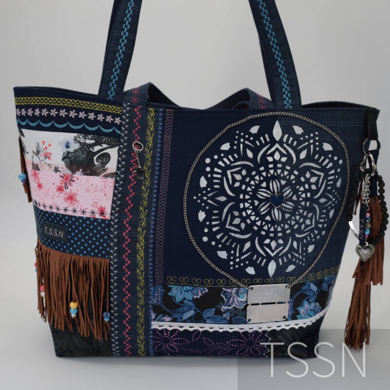 Herinneringstas model Lisa gemaakt van kleding van een overleden dierbare