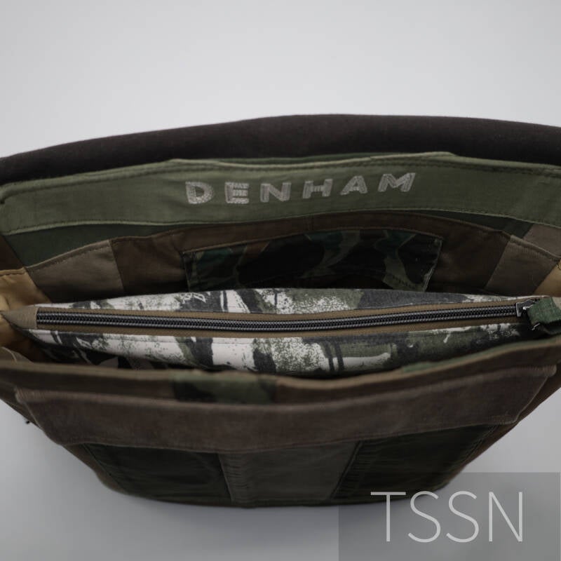 Binnenkant van de tas met afsluitbaar ritsvak.