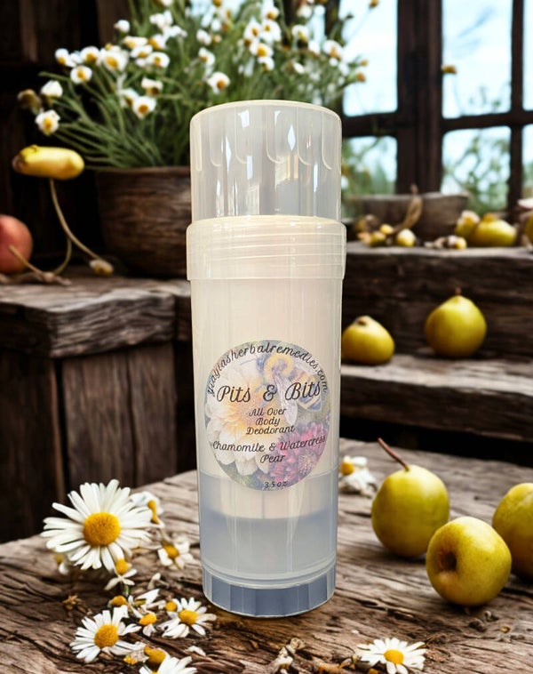 Pits & Bits Deodorant Chamomile & Watercress Pear