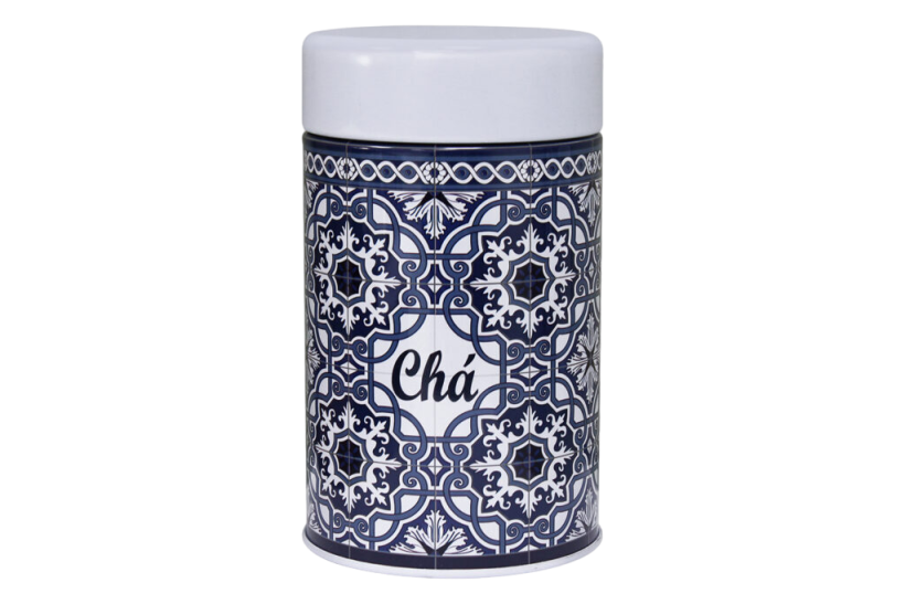 Boîte Métallique Blanc – Azulejos (Édition Double Couvercle)