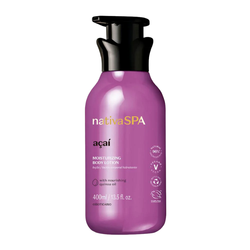 Lait Hydratant Corporel Nativa SPA Açaí - Soin Antioxydant et Pro-Collagène
