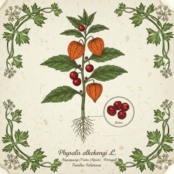 Alkékenge Physalis Fruits (Physalis alkekengi L.) Alquequenje Frutos