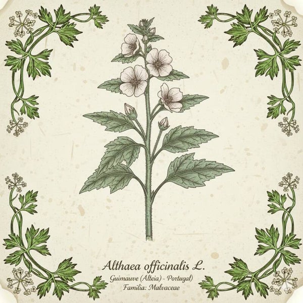 Guimauve en Feuilles - (Althaea officinalis L.) - Alteia Folhas