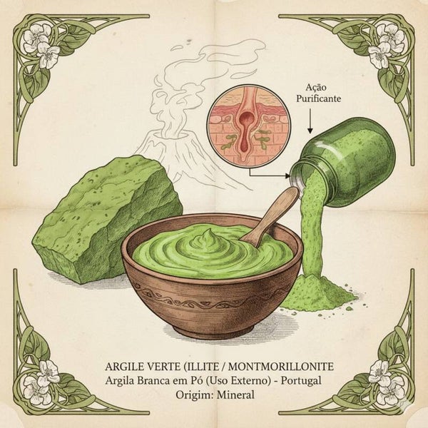 Argile Verte Montmorillonite en Poudre / Argila Verde