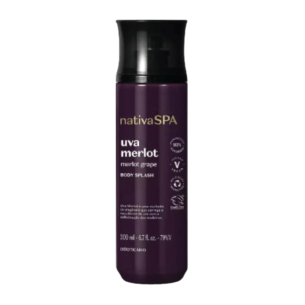 Body Splash Nativa Spa Uva Merlot (Raisin)