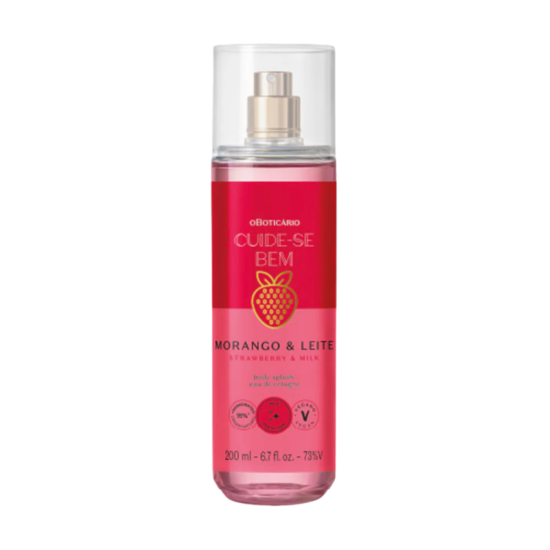 Body Splash Cuide-se Bem : Fraise & Lait
