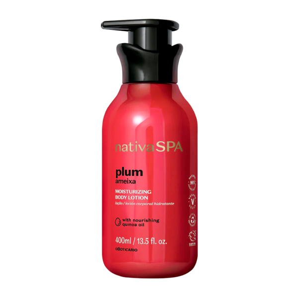 Lait Hydratant Corporel Nativa SPA Ameixa (Prune) - Soin Réparateur Pro-Collagène