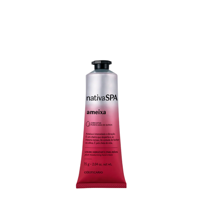 Crème Hydratante pour les Mains Nativa SPA Ameixa (Prune) - Soin Réparateur et Protecteur