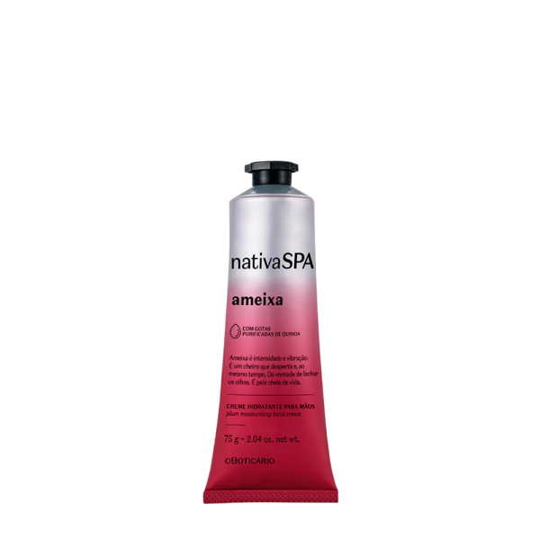 Crème Hydratante pour les Mains Nativa SPA Ameixa (Prune) - Soin Réparateur et Protecteur
