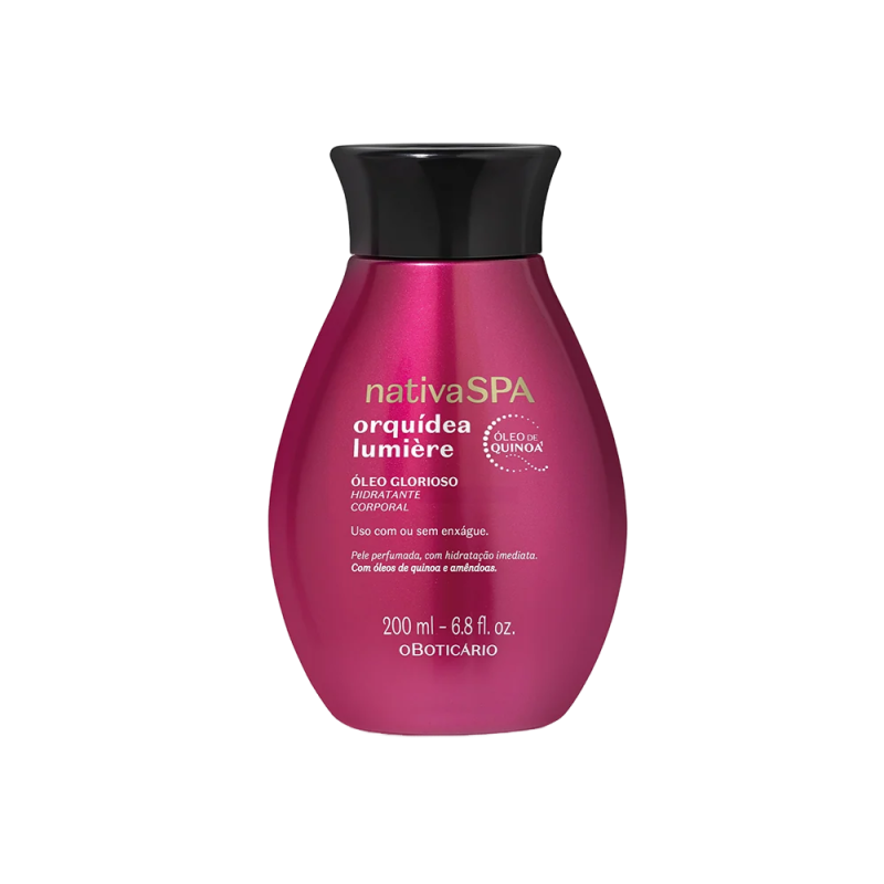 Huile de Douche Merveilleuse Nativa SPA Orquídea Lumière - Soin Nourrissant et Satinant