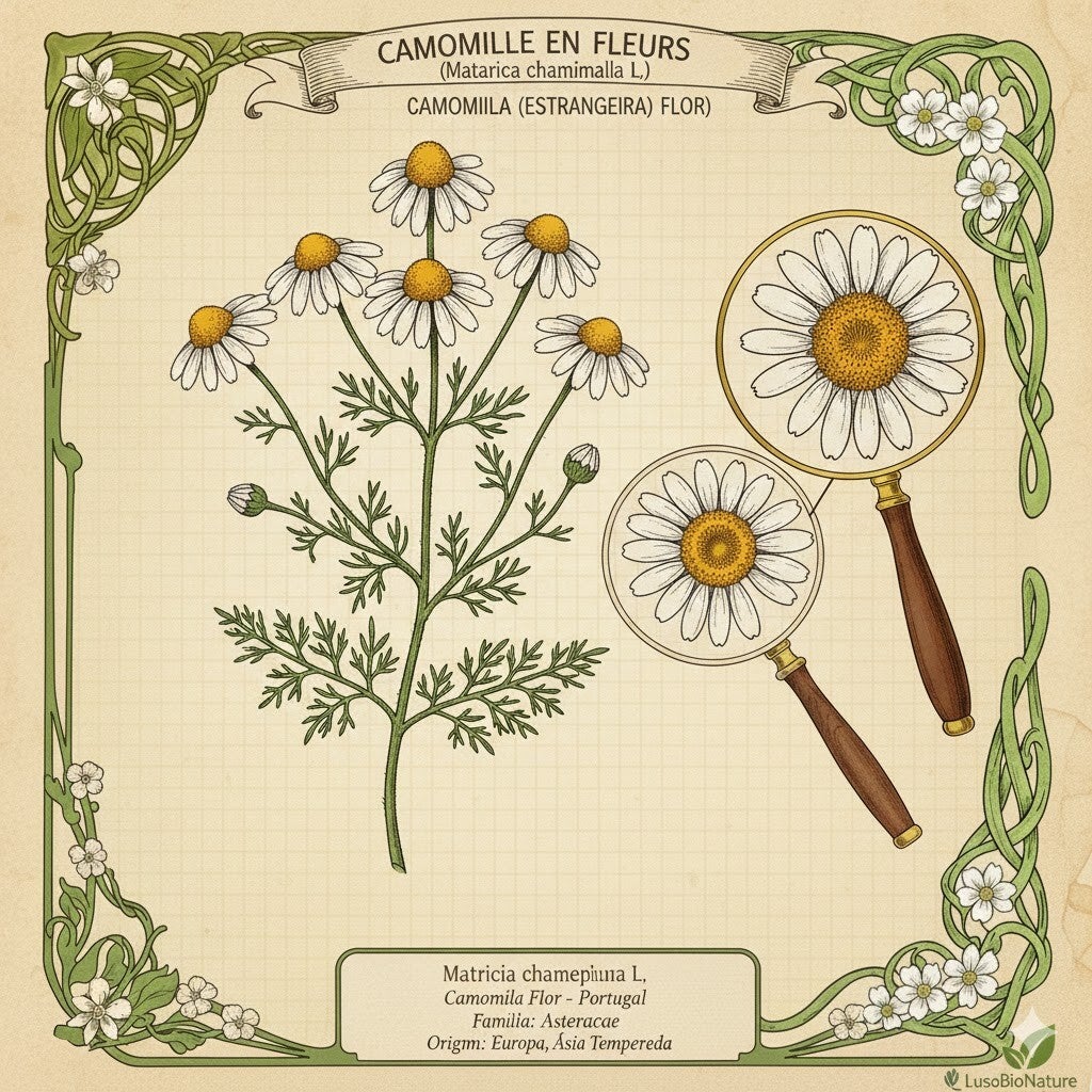 Camomille Fleurs - (Matricaria Chamomilla L.) - Camomila Flor