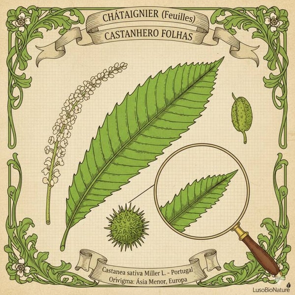 Châtaignier Feuilles - (Castanea sativa Miller ) - Castanheiro Folhas