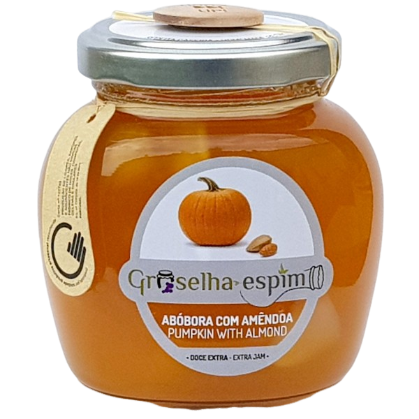Confiture Artisanale de Citrouille aux Amandes – 235g