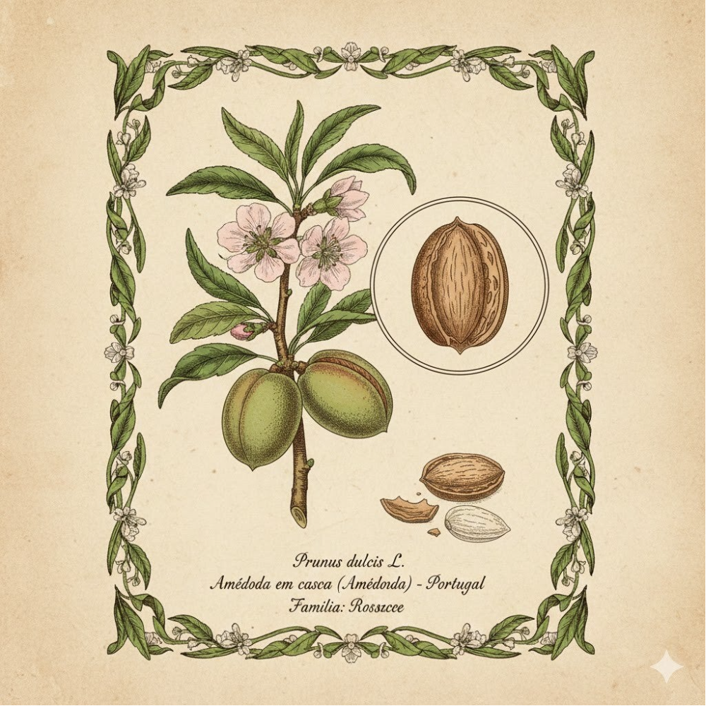 Amande en coque - (Prunus dulcis) - Amêndoa em casca