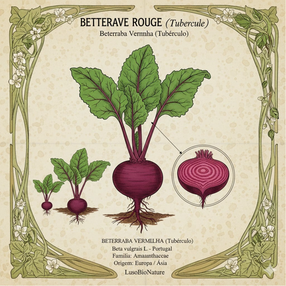 Betterave Rouge Tubercules - (Beta vulgaris L.) - Beterraba Vermelha Tuberculo