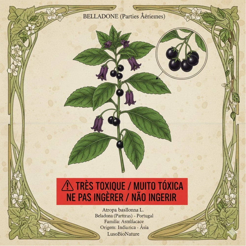 Belladone Parties Aériennes - (Atropa belladonna L.) - Beladona