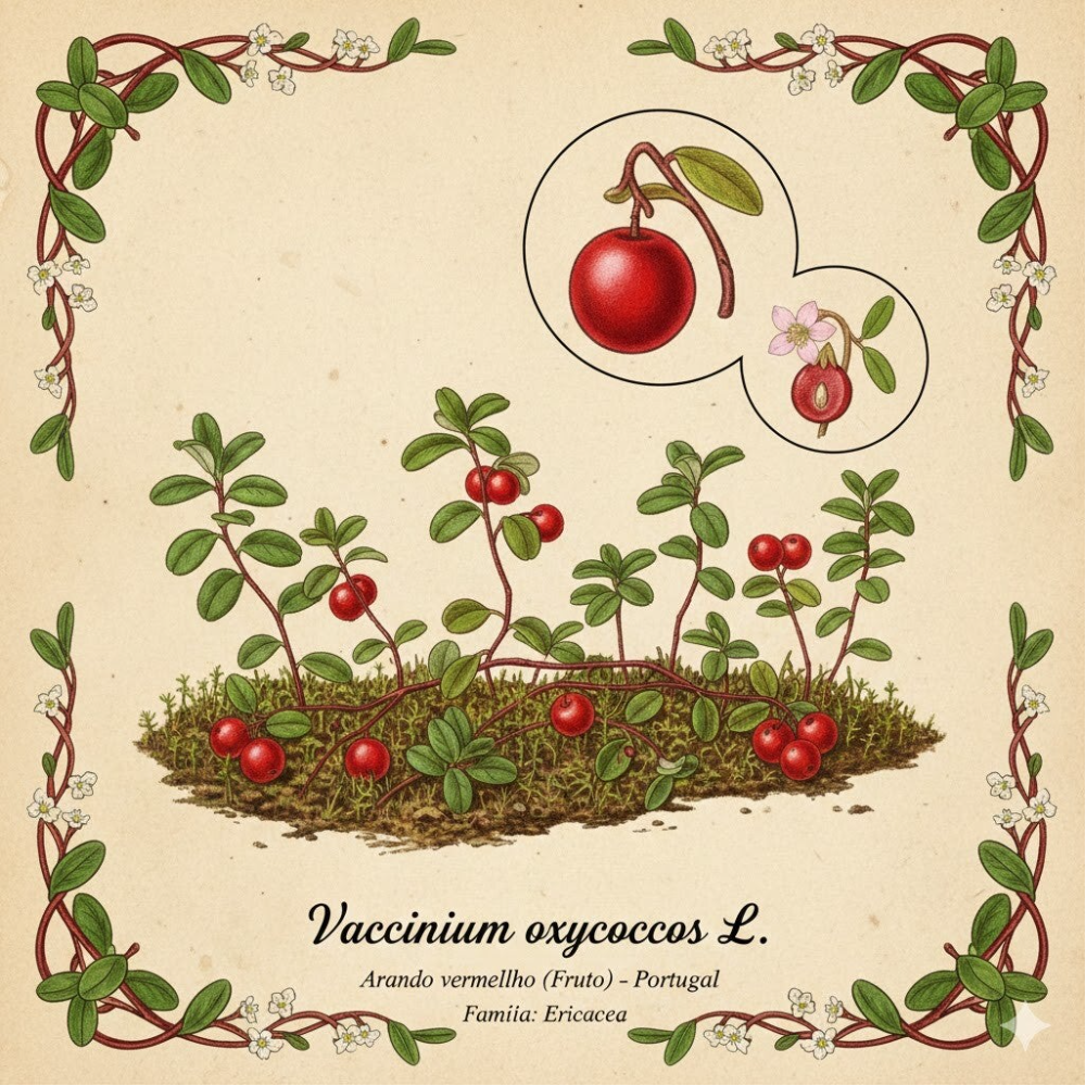 Canneberge Fruit - (Vaccinium oxycoccos) - Arando vermelho
