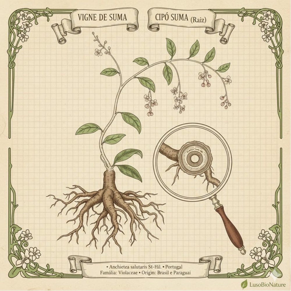 Vigne de Suma - (Anchietea salutaris St.-Hil.) - Cipó Suma Raiz