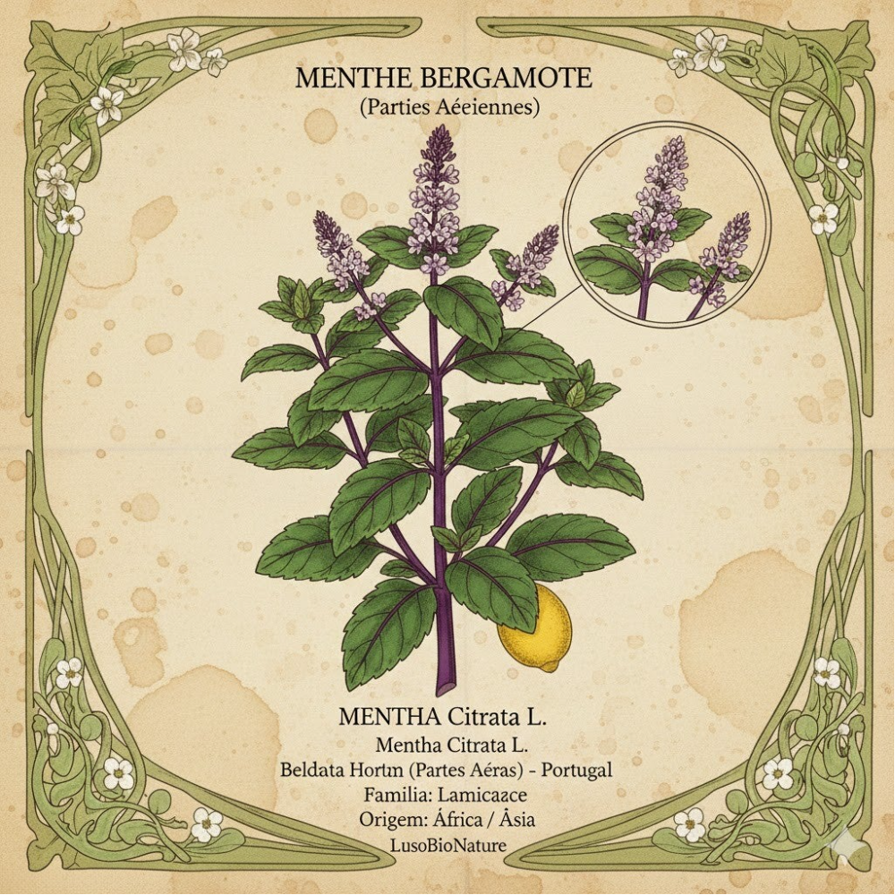 Menthe Bergamote Parties Aérienne - (Mentha Citrata L.) - Bergamota Hortelã