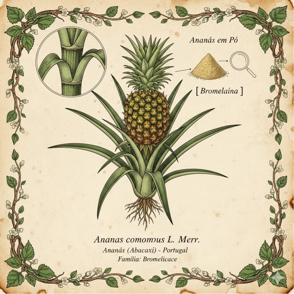 Ananas en Poudre / (Ananas comosus L. Merr.) / Ananás em Pó